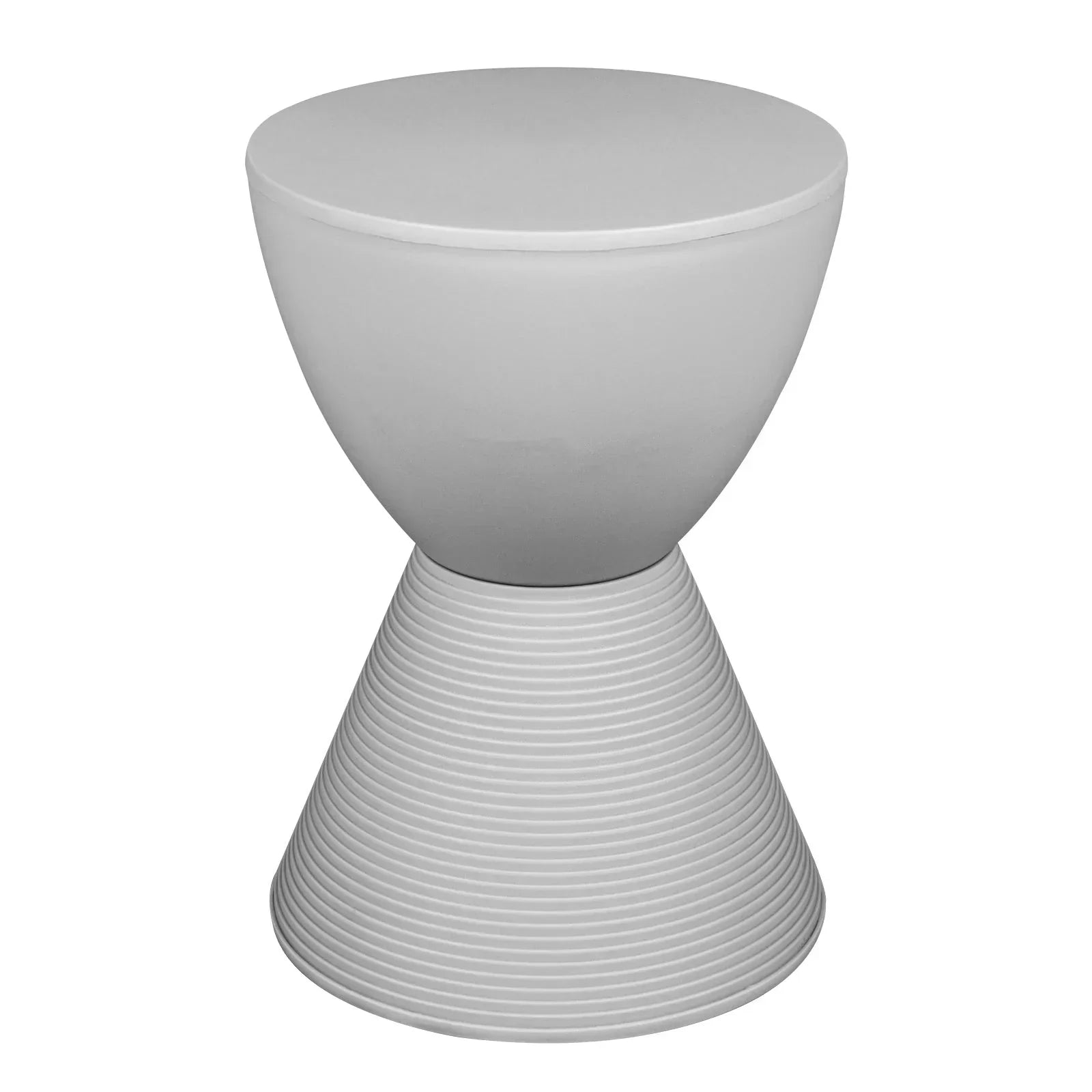 Boyd Storage Round Side End Table in Polypropylene Plastic - Elax Furniture