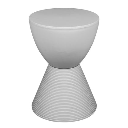 Boyd Storage Round Side End Table in Polypropylene Plastic - Elax Furniture