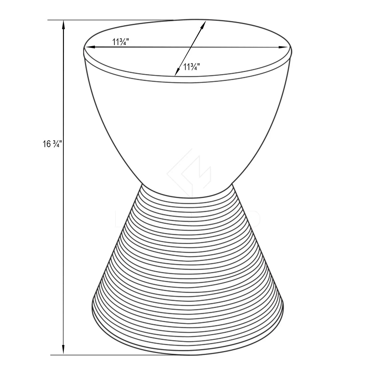 Boyd Storage Round Side End Table in Polypropylene Plastic - Elax Furniture