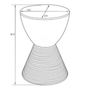 Boyd Storage Round Side End Table in Polypropylene Plastic - Elax Furniture