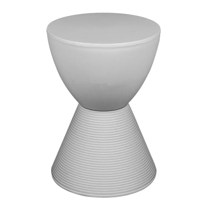 Boyd Storage Round Side End Table in Polypropylene Plastic - Elax Furniture