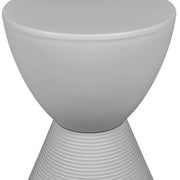 Boyd Storage Round Side End Table in Polypropylene Plastic - Elax Furniture