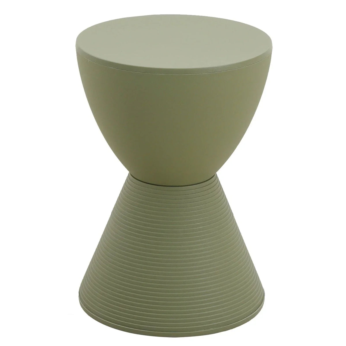 Boyd Storage Round Side End Table in Polypropylene Plastic - Elax Furniture