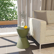 Boyd Storage Round Side End Table in Polypropylene Plastic - Elax Furniture