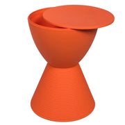 Boyd Storage Round Side End Table in Polypropylene Plastic - Elax Furniture