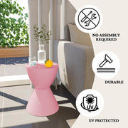 Boyd Storage Round Side End Table in Polypropylene Plastic - Elax Furniture