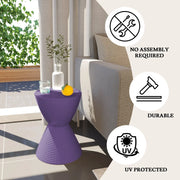Boyd Storage Round Side End Table in Polypropylene Plastic - Elax Furniture