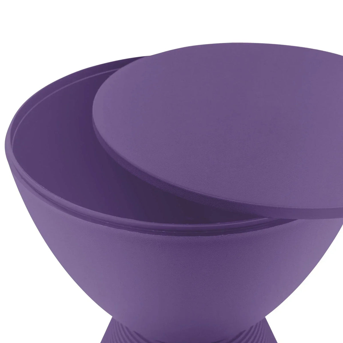Boyd Storage Round Side End Table in Polypropylene Plastic - Elax Furniture