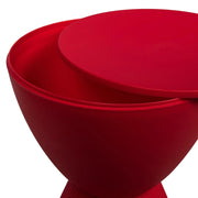 Boyd Storage Round Side End Table in Polypropylene Plastic - Elax Furniture
