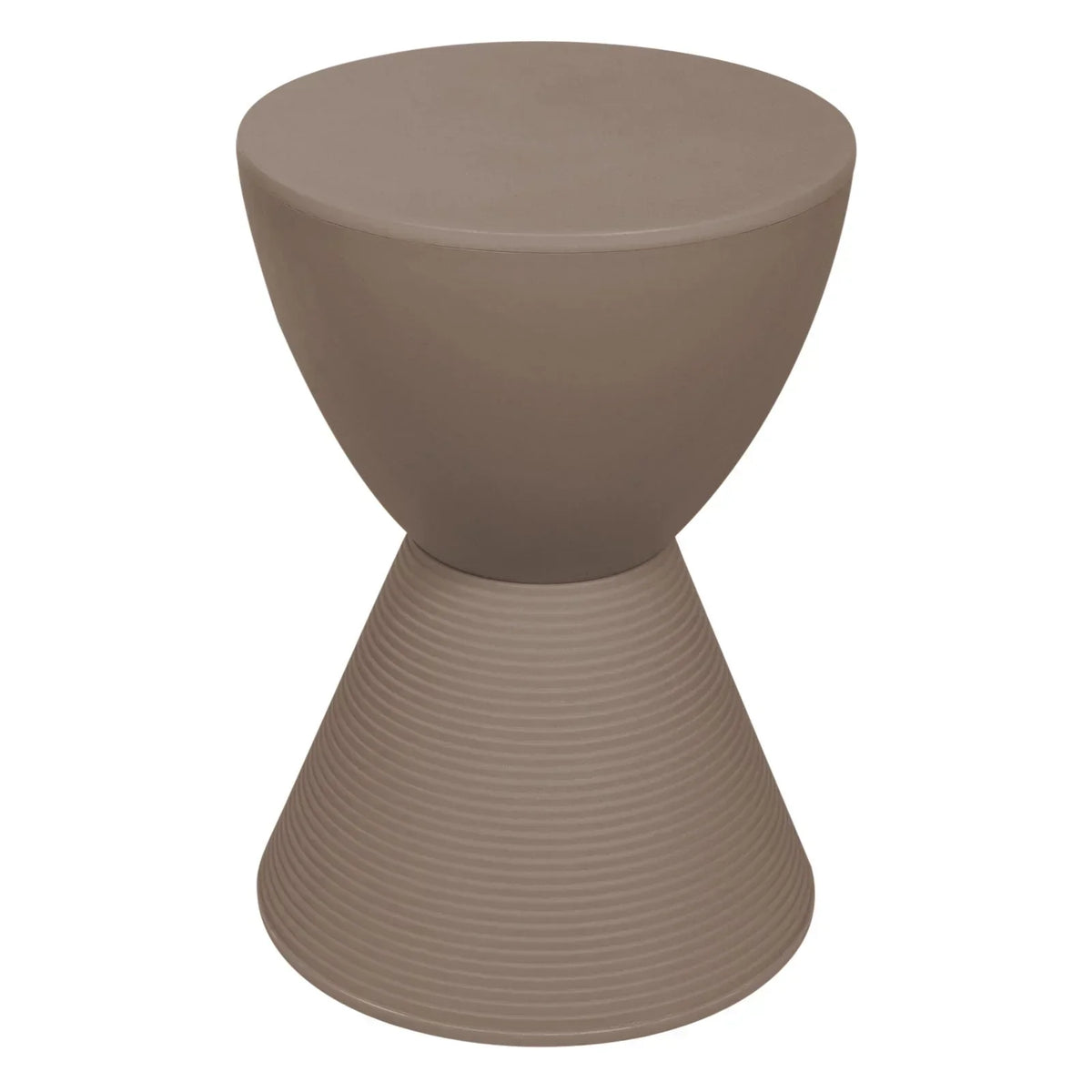 Boyd Storage Round Side End Table in Polypropylene Plastic - Elax Furniture