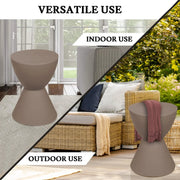 Boyd Storage Round Side End Table in Polypropylene Plastic - Elax Furniture