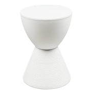 Boyd Storage Round Side End Table in Polypropylene Plastic - Elax Furniture