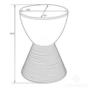 Boyd Storage Round Side End Table in Polypropylene Plastic - Elax Furniture