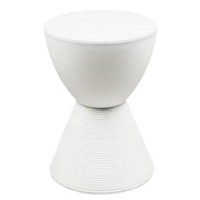 Boyd Storage Round Side End Table in Polypropylene Plastic - Elax Furniture
