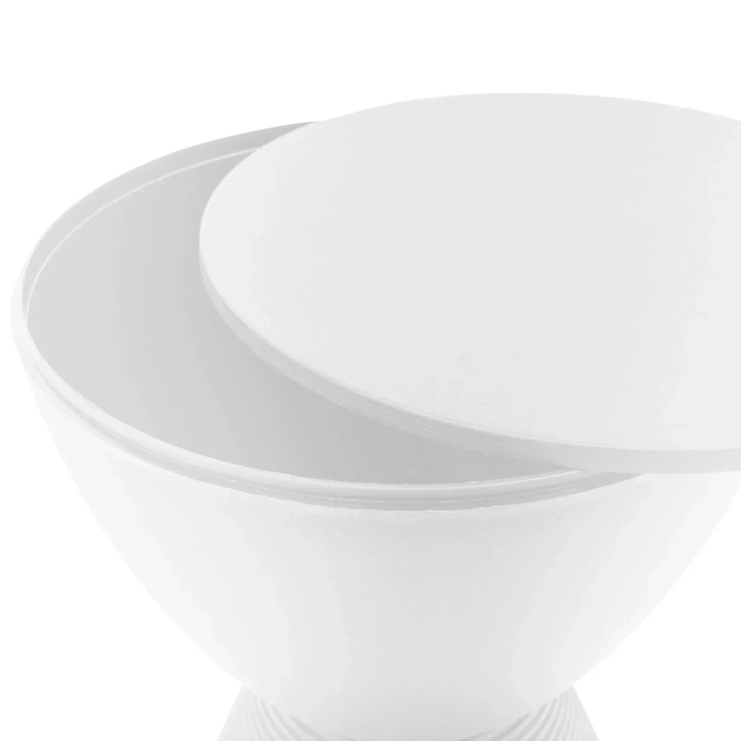 Boyd Storage Round Side End Table in Polypropylene Plastic - Elax Furniture