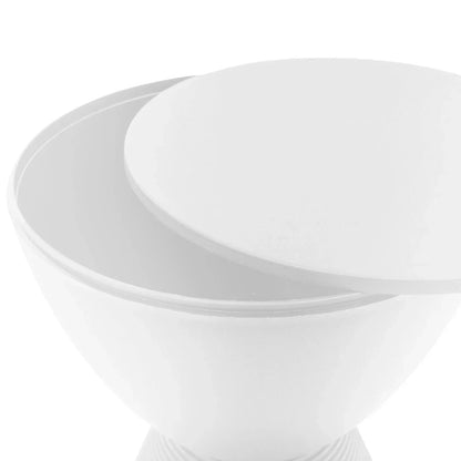 Boyd Storage Round Side End Table in Polypropylene Plastic - Elax Furniture