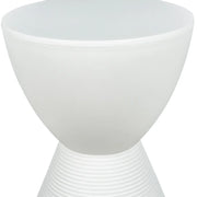Boyd Storage Round Side End Table in Polypropylene Plastic - Elax Furniture