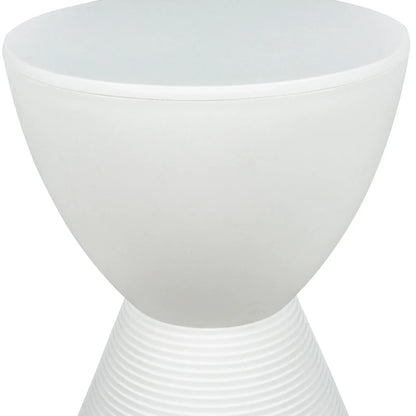 Boyd Storage Round Side End Table in Polypropylene Plastic - Elax Furniture