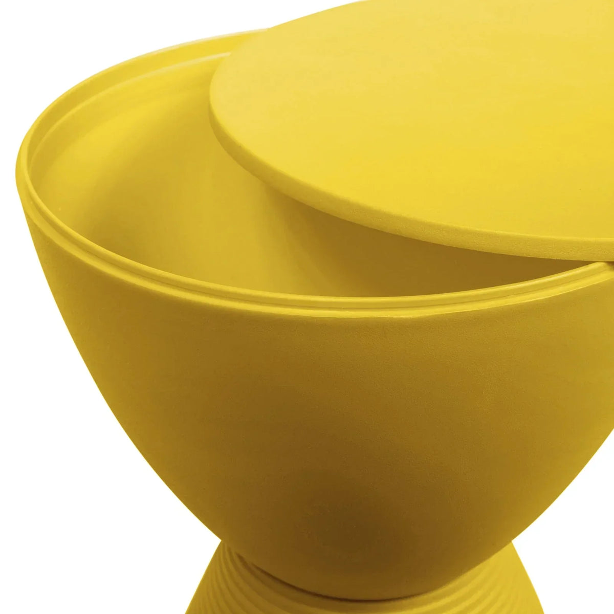 Boyd Storage Round Side End Table in Polypropylene Plastic - Elax Furniture