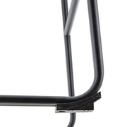Brooklyn 29.9" Modern Leather Bar Stool With Black Iron Base & Footrest - Elax Furniture
