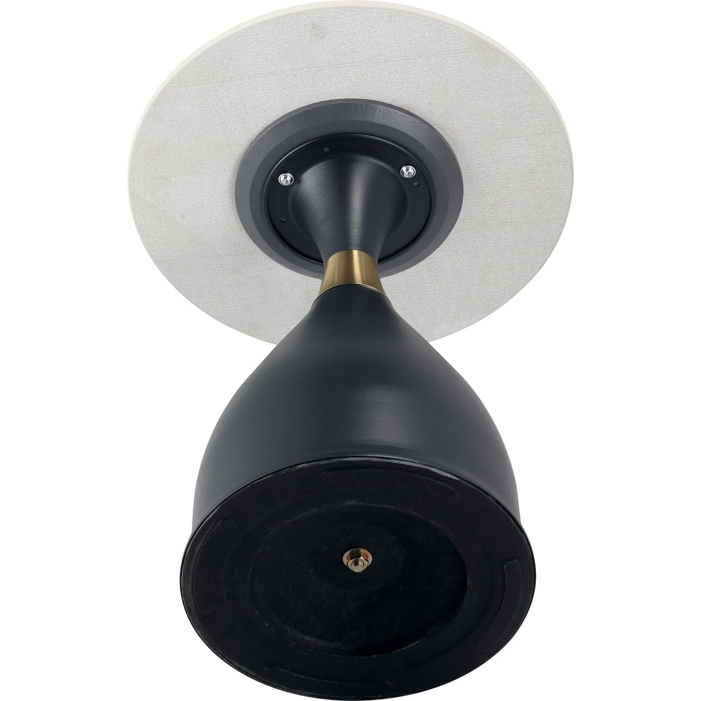 Bento Sintered Stone Top Side Table Round Accent Table Indoor Nightstand with Stainless Steel - Elax Furniture