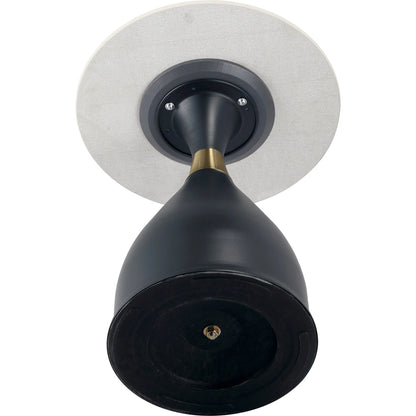 Bento Sintered Stone Top Side Table Round Accent Table Indoor Nightstand with Stainless Steel - Elax Furniture