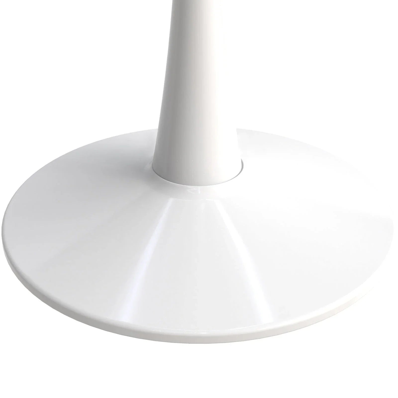 Bristol Round Dining Table with Glass Top and Iron Pedestal Base - Elax Furniture