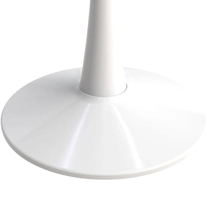 Bristol Round Dining Table with Glass Top and Iron Pedestal Base - Elax Furniture