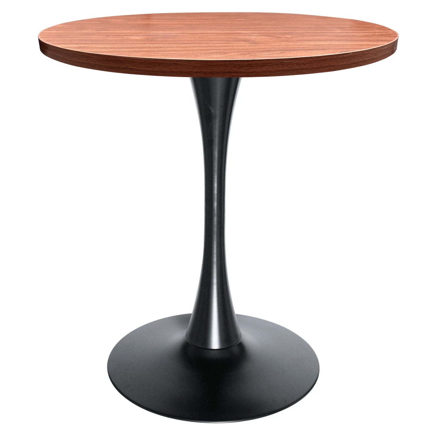 Bristol Round Dining Table with 27" MDF Tabletop and Black Iron Pedestal Base - Elax Furniture