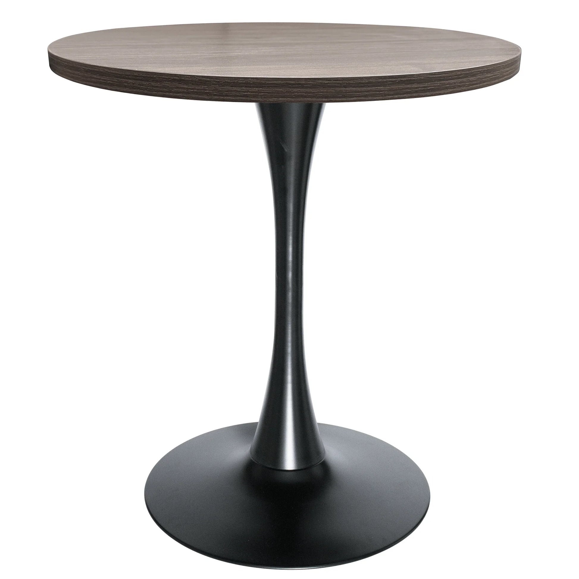 Bristol Round Dining Table with 27" MDF Tabletop and Black Iron Pedestal Base - Elax Furniture