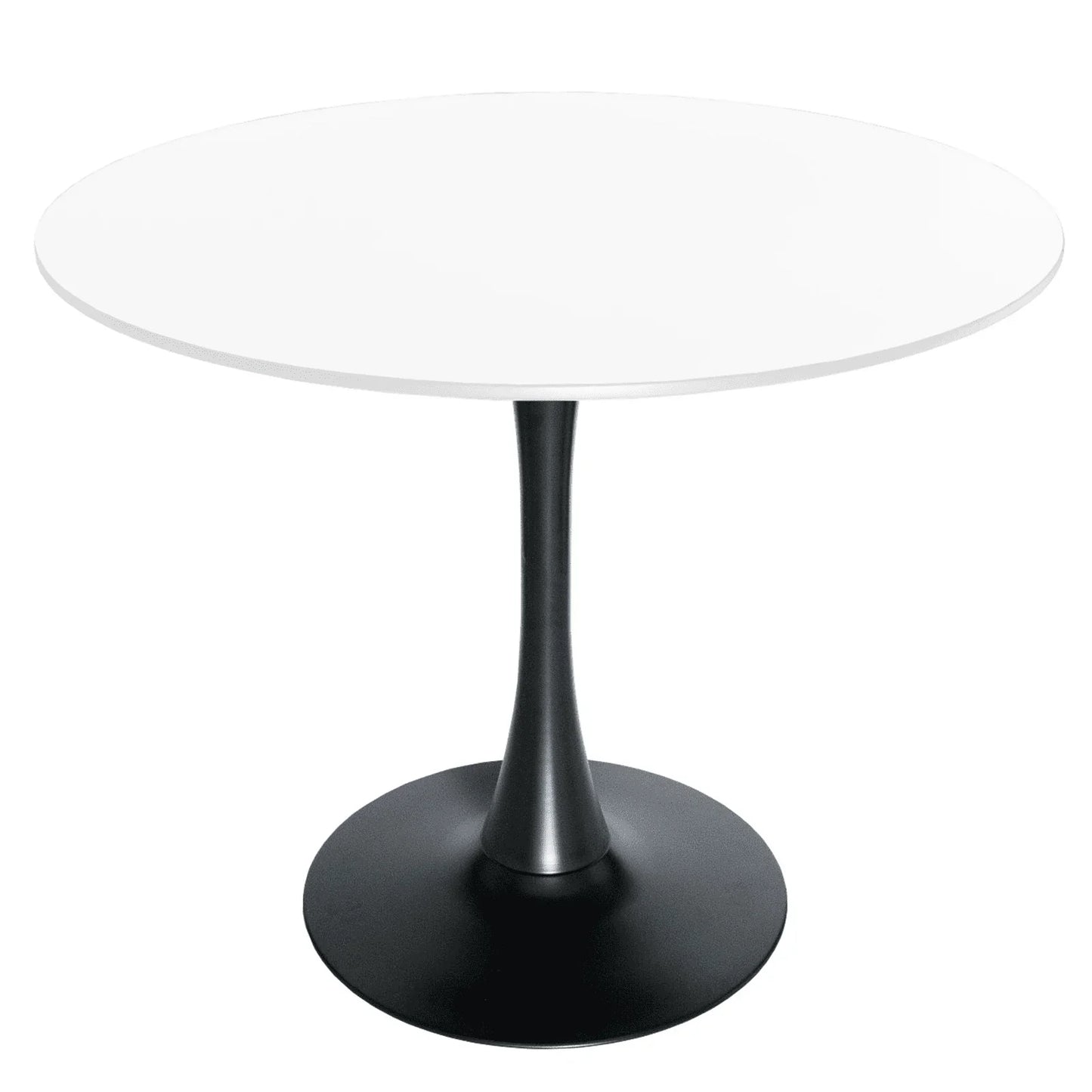 Bristol 32" Round Dining Table with Wood Top and Iron Pedestal Base - Elax Furniture