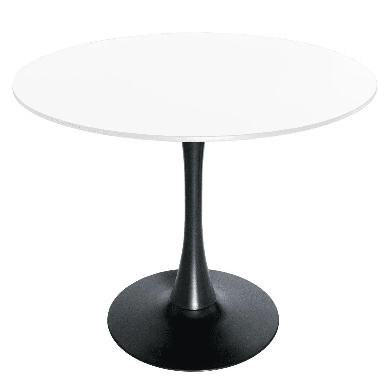 Bristol 32" Round Dining Table with Wood Top and Iron Pedestal Base - Elax Furniture
