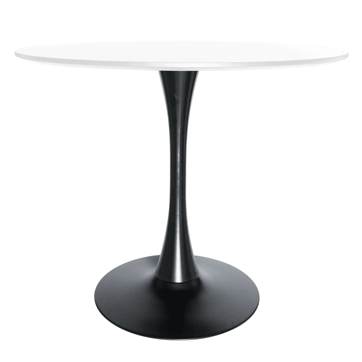 Bristol 32" Round Dining Table with Wood Top and Iron Pedestal Base - Elax Furniture