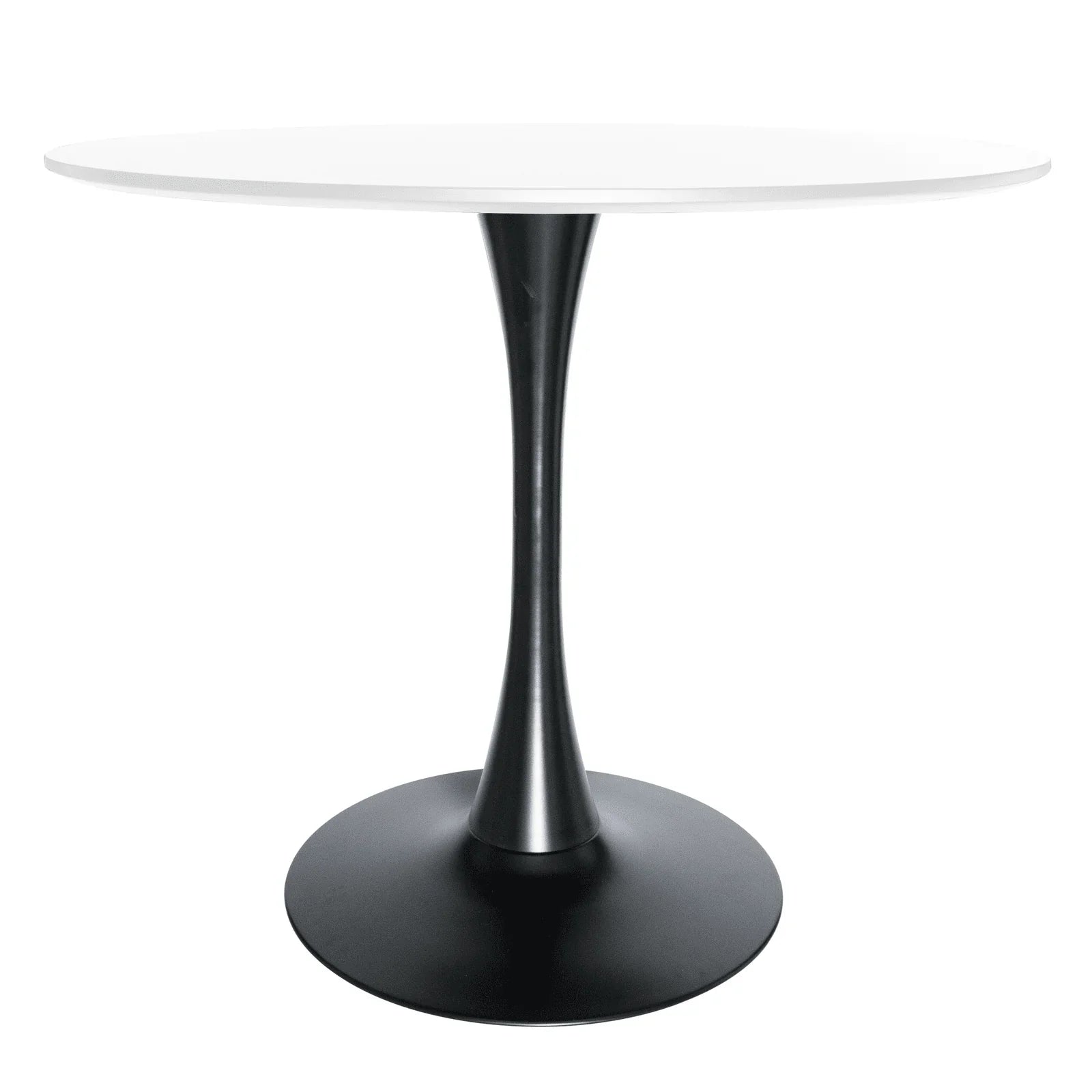 Bristol 32" Round Dining Table with Wood Top and Iron Pedestal Base - Elax Furniture