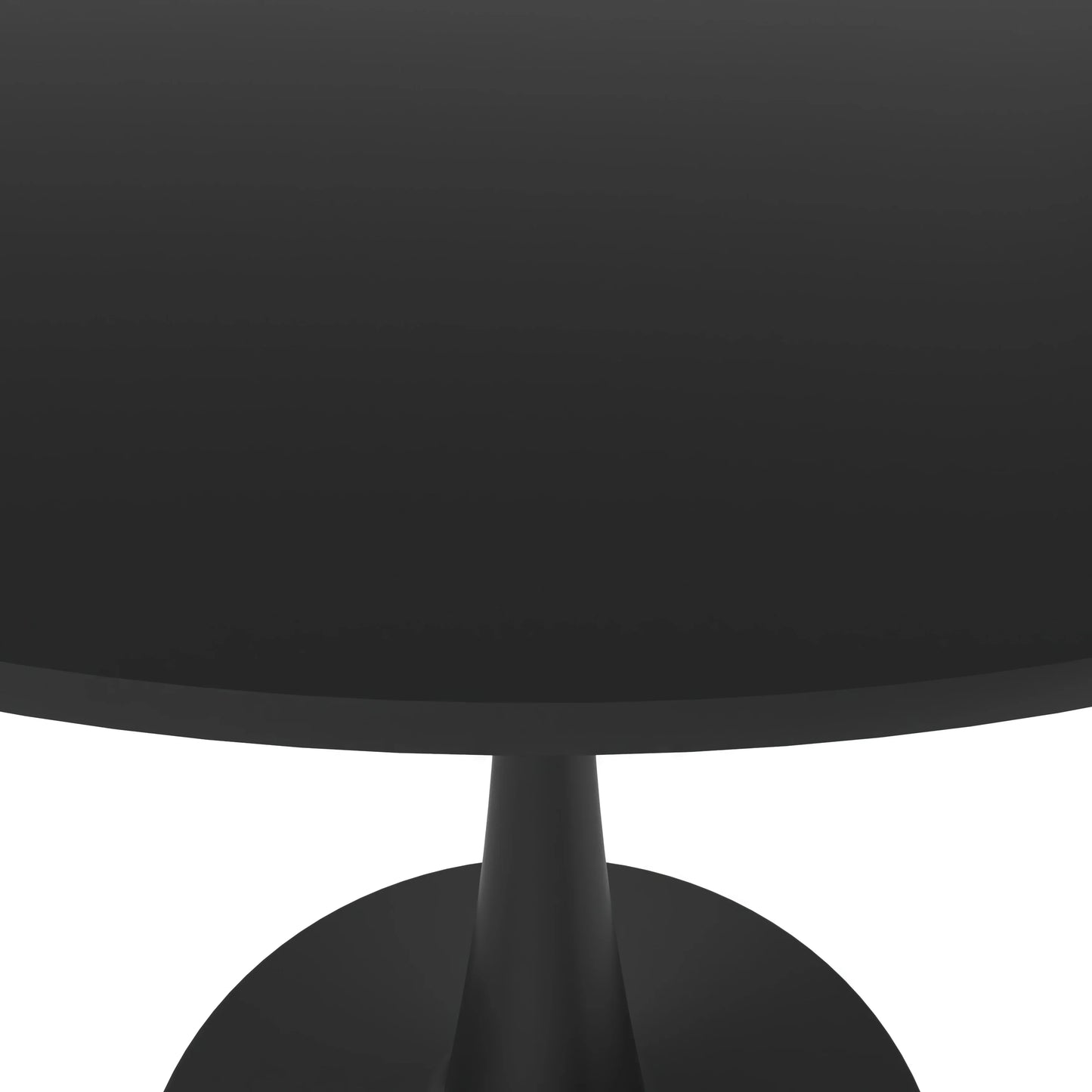 Bristol 5-Piece Dining Set 35" Round Dining Table in Black Iron - 4 ABS Plastic Side Chair in Gold Base - Elax Furniture