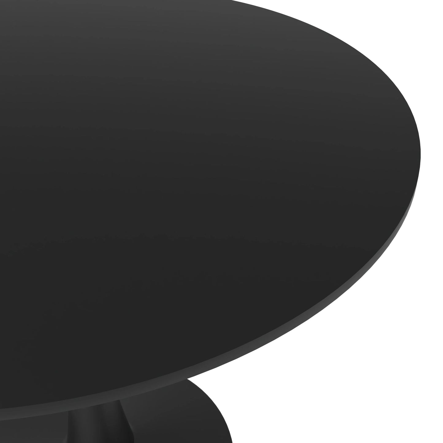 Bristol 5-Piece Dining Set 35" Round Dining Table in Black Iron - 4 ABS Plastic Side Chair in Gold Base - Elax Furniture