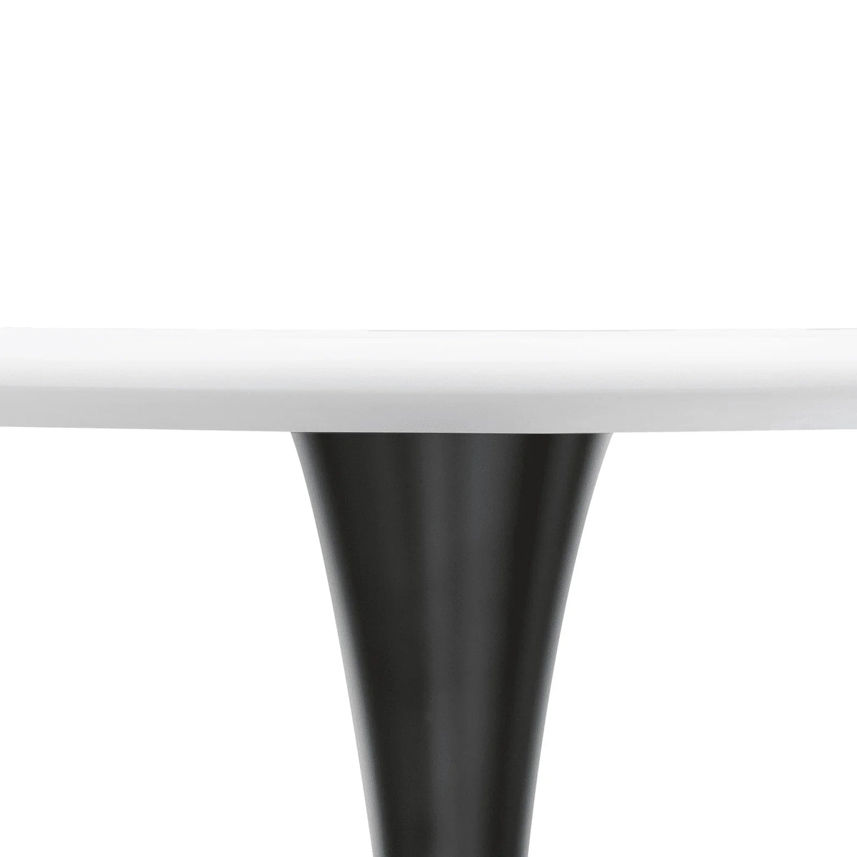 Bristol Modern Round Dining Table with Wood Top and Iron Pedestal Base - Elax Furniture