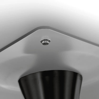 Bristol Modern Round Dining Table with Wood Top and Iron Pedestal Base - Elax Furniture