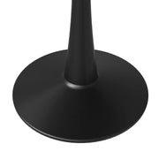Bristol 40" Round Dining Table with MDF Wood Tabletop in Black Steel - Elax Furniture