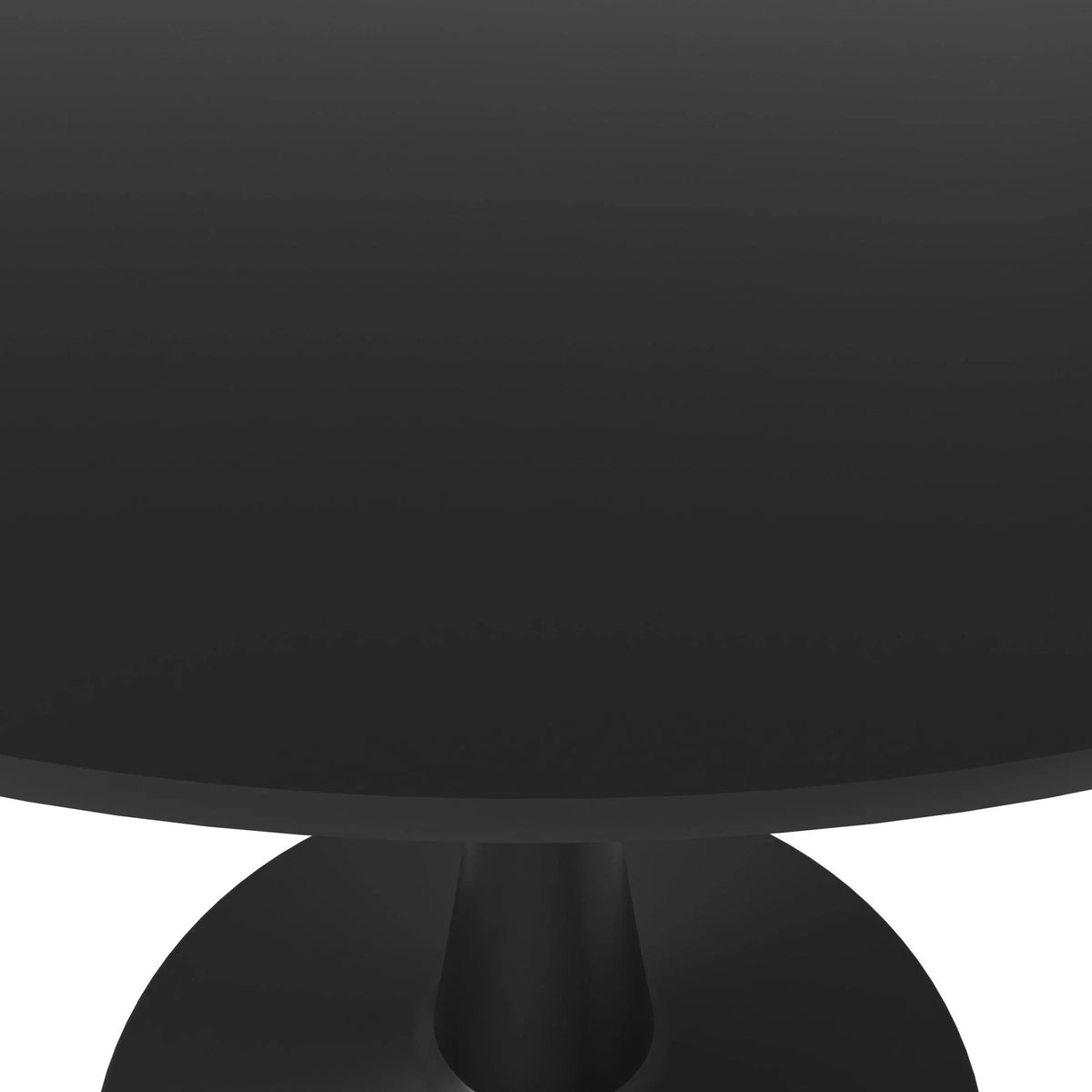 Bristol 40" Round Dining Table with MDF Wood Tabletop in Black Steel - Elax Furniture
