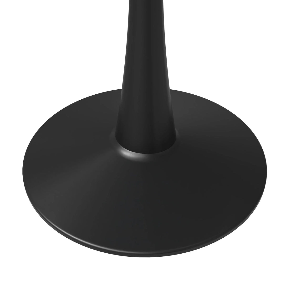 Bristol 40" Round Dining Table with MDF Wood Tabletop in Black Steel - Elax Furniture
