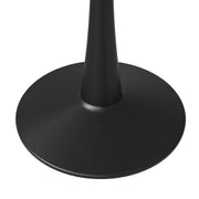 Bristol 40" Round Dining Table with MDF Wood Tabletop in Black Steel - Elax Furniture