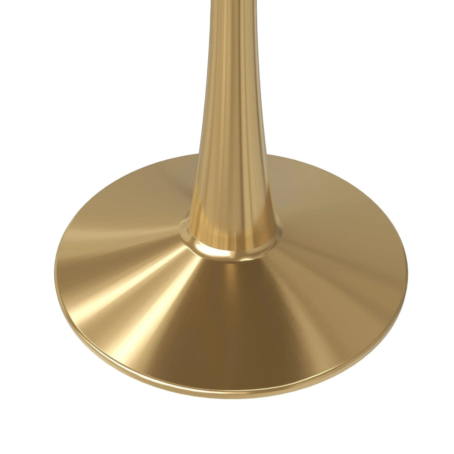 Bristol 35" Round Dining Table with MDF Wood Tabletop in Gold Steel - Elax Furniture