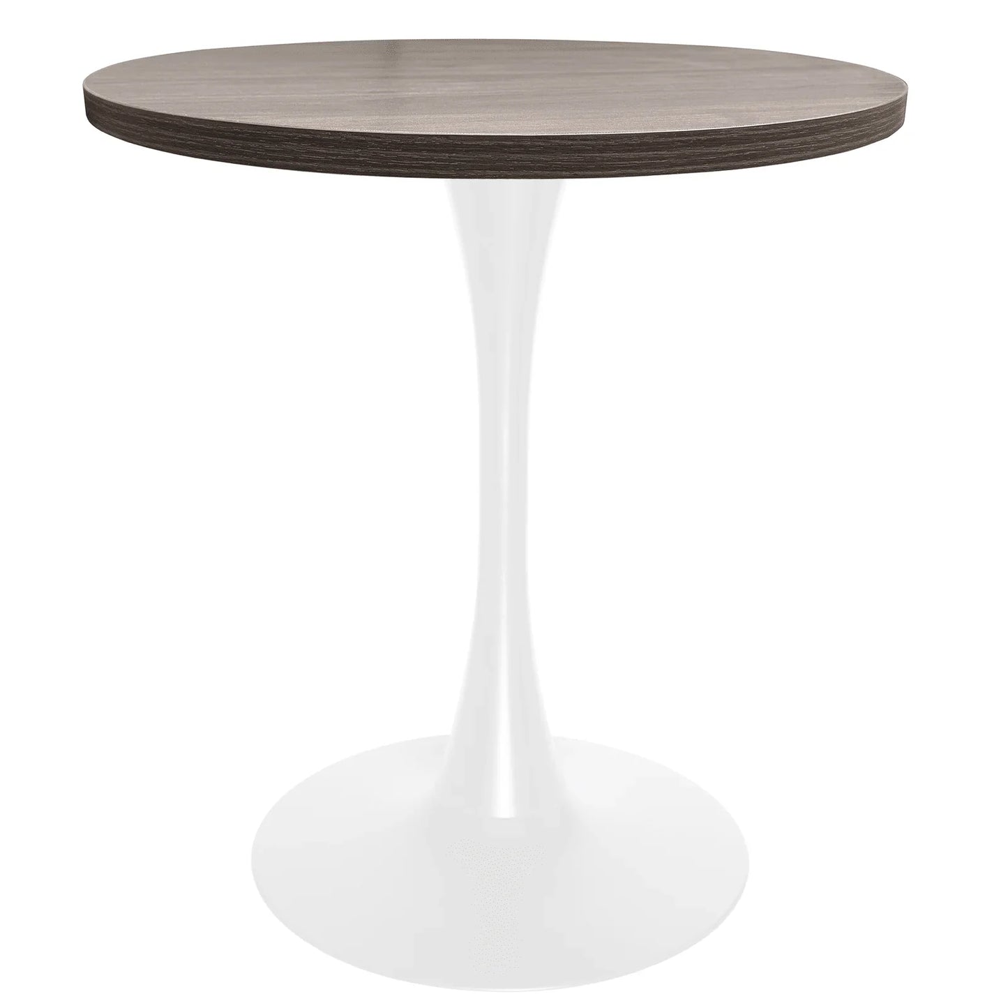 Bristol 27" Round Dining Table with MDF Tableop and White Iron Base - Elax Furniture