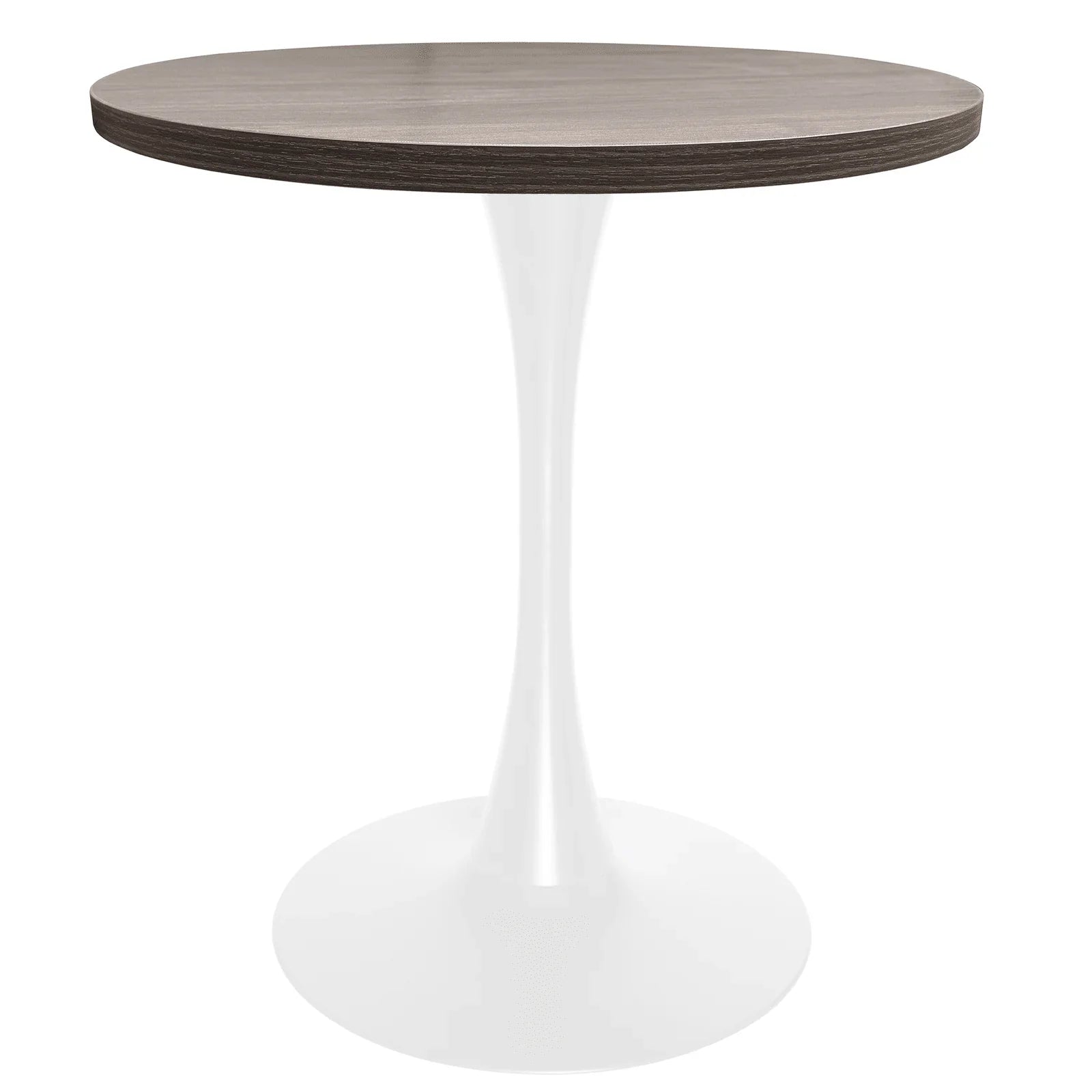 Bristol 27" Round Dining Table with MDF Tableop and White Iron Base - Elax Furniture