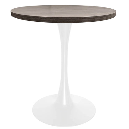 Bristol 27" Round Dining Table with MDF Tableop and White Iron Base - Elax Furniture