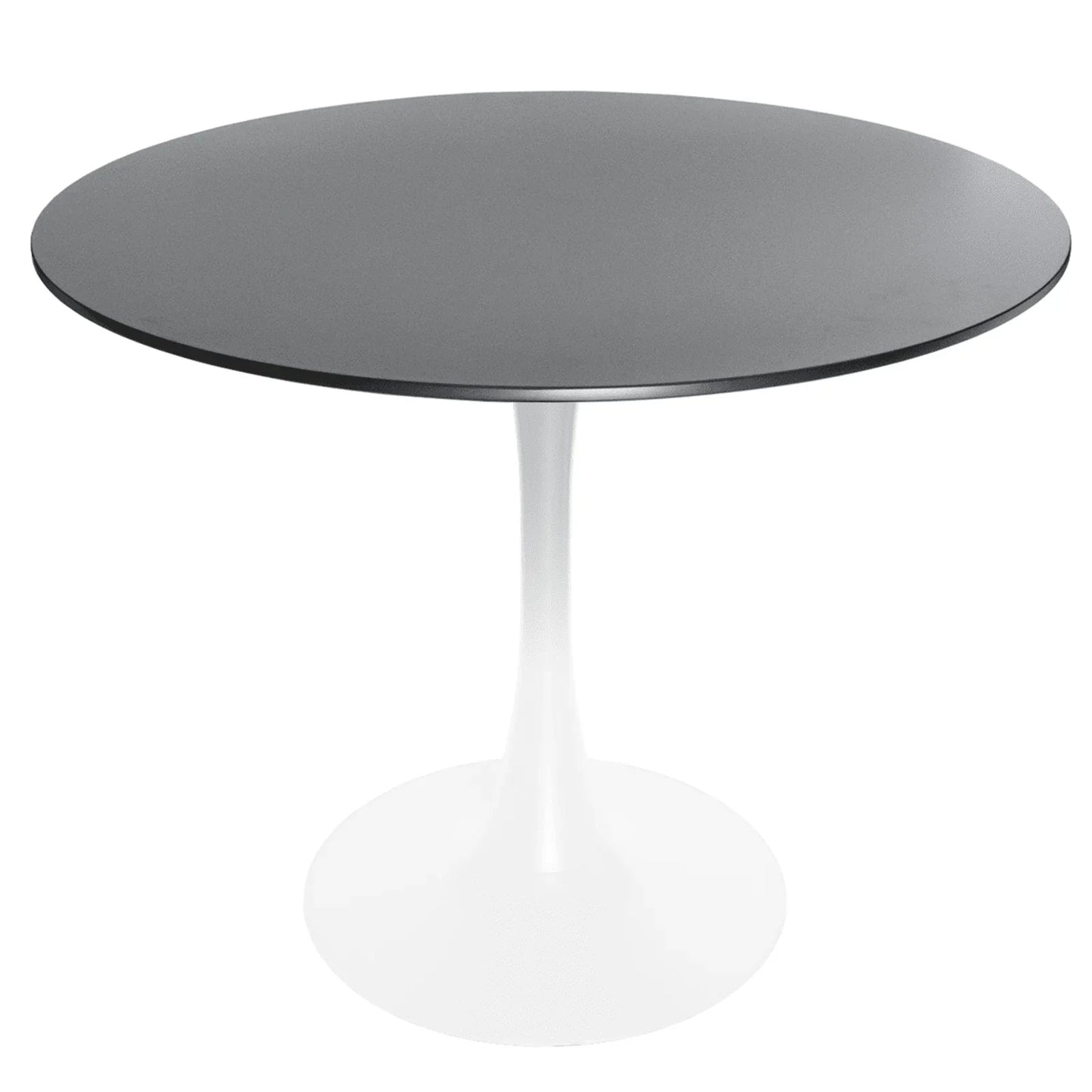 Bristol 32" Round Dining Table with Wood Top and Iron Pedestal Base - Elax Furniture