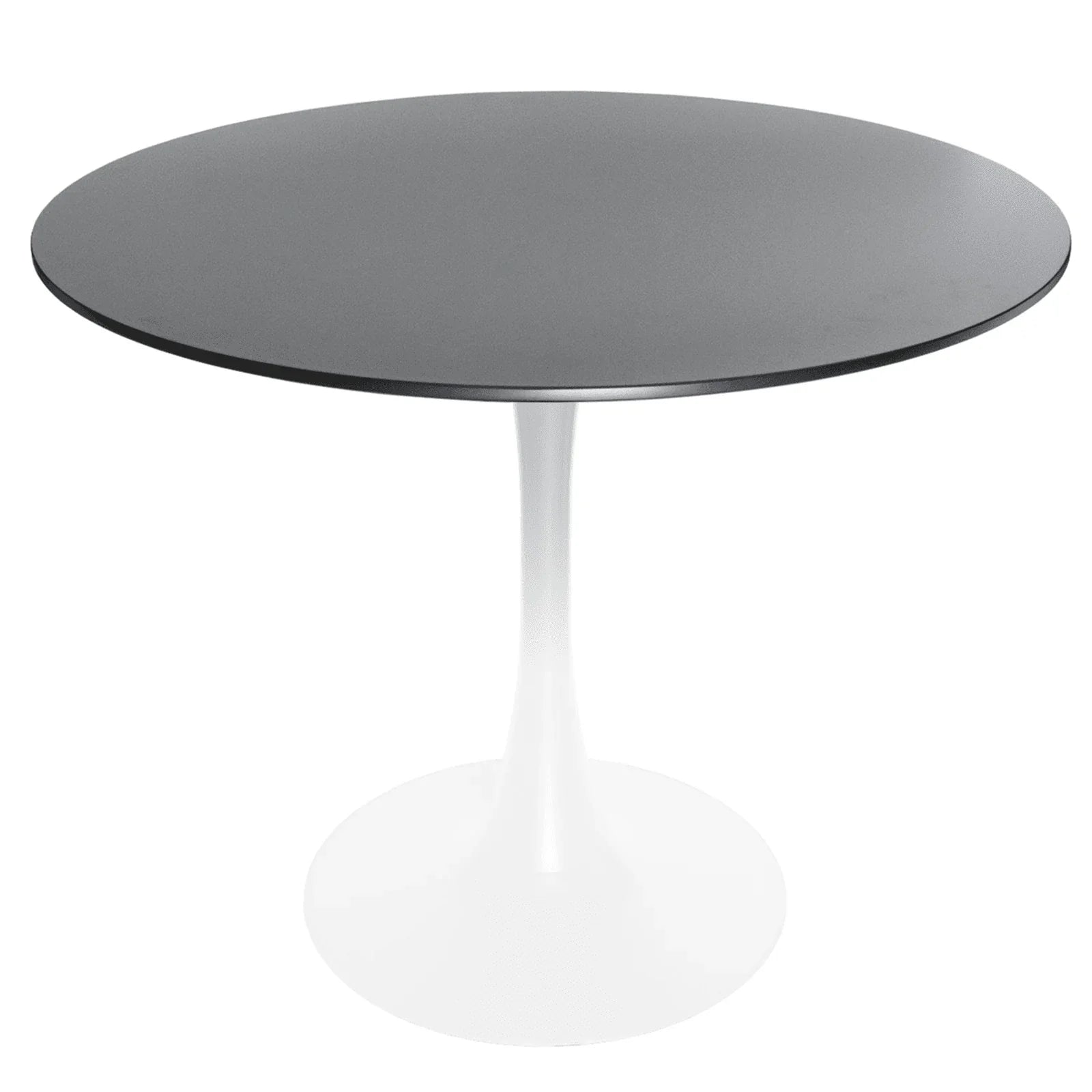 Bristol 32" Round Dining Table with Wood Top and Iron Pedestal Base - Elax Furniture