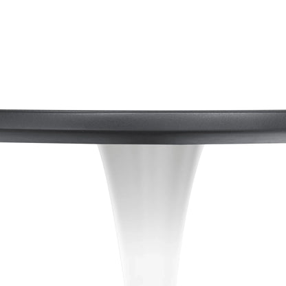 Bristol 32" Round Dining Table with Wood Top and Iron Pedestal Base - Elax Furniture