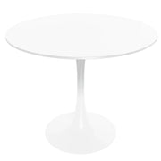 Bristol 32" Round Dining Table with Wood Top and Iron Pedestal Base - Elax Furniture